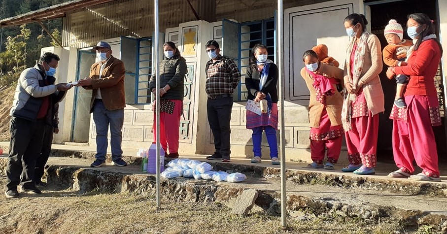 Masks Distribution Program at Chaurideurali-1