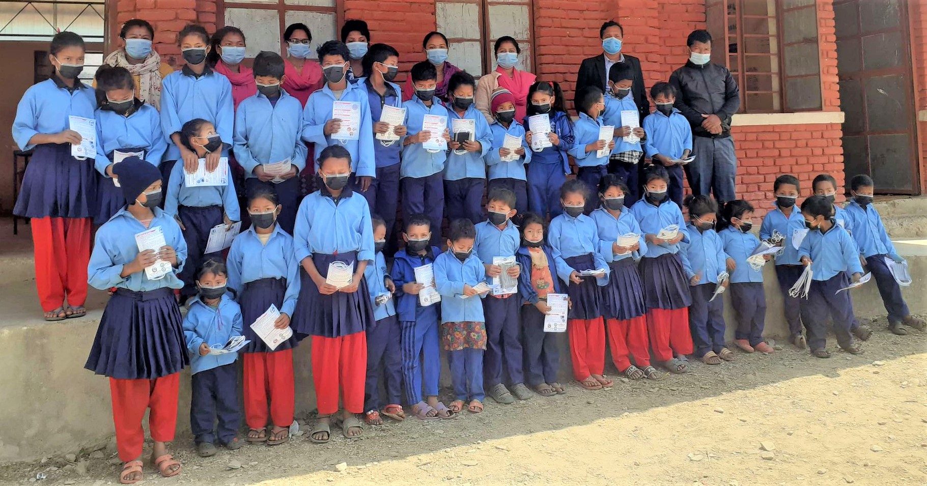 Covid-19 Awareness Plus Covid-19 Preventive Materials Distribution Program At SBBS, Chaurideurali: 8