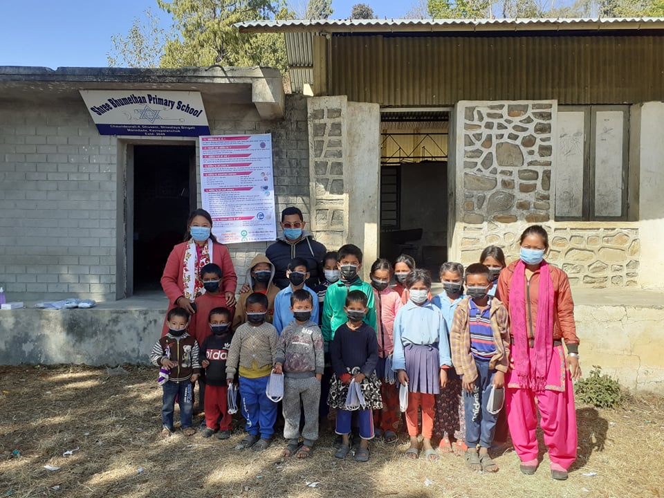 Covid-19 Awareness Plus Covid-19 Preventive Materials Distribution Program At  Chaurideurali-4, Dhuseni Shiwalaya