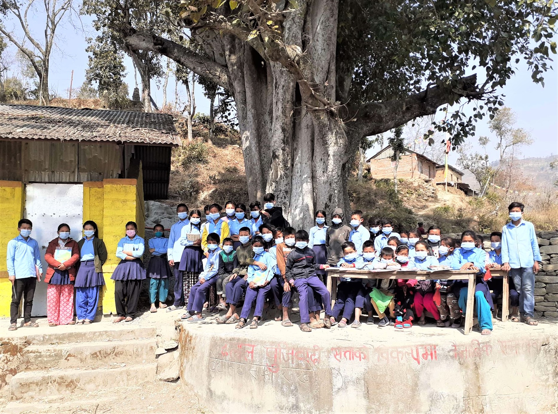 Covid-19 Awareness Plus Covid-19 Preventive Materials Distribution Program At KBS, Chaurideurali:3
