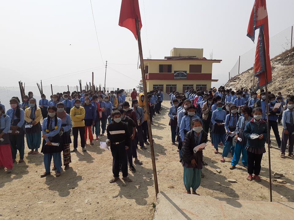 Covid-19 Awareness Plus Covid-19 Preventive Materials Distribution Program At SBHSS, Chaurideurali:3