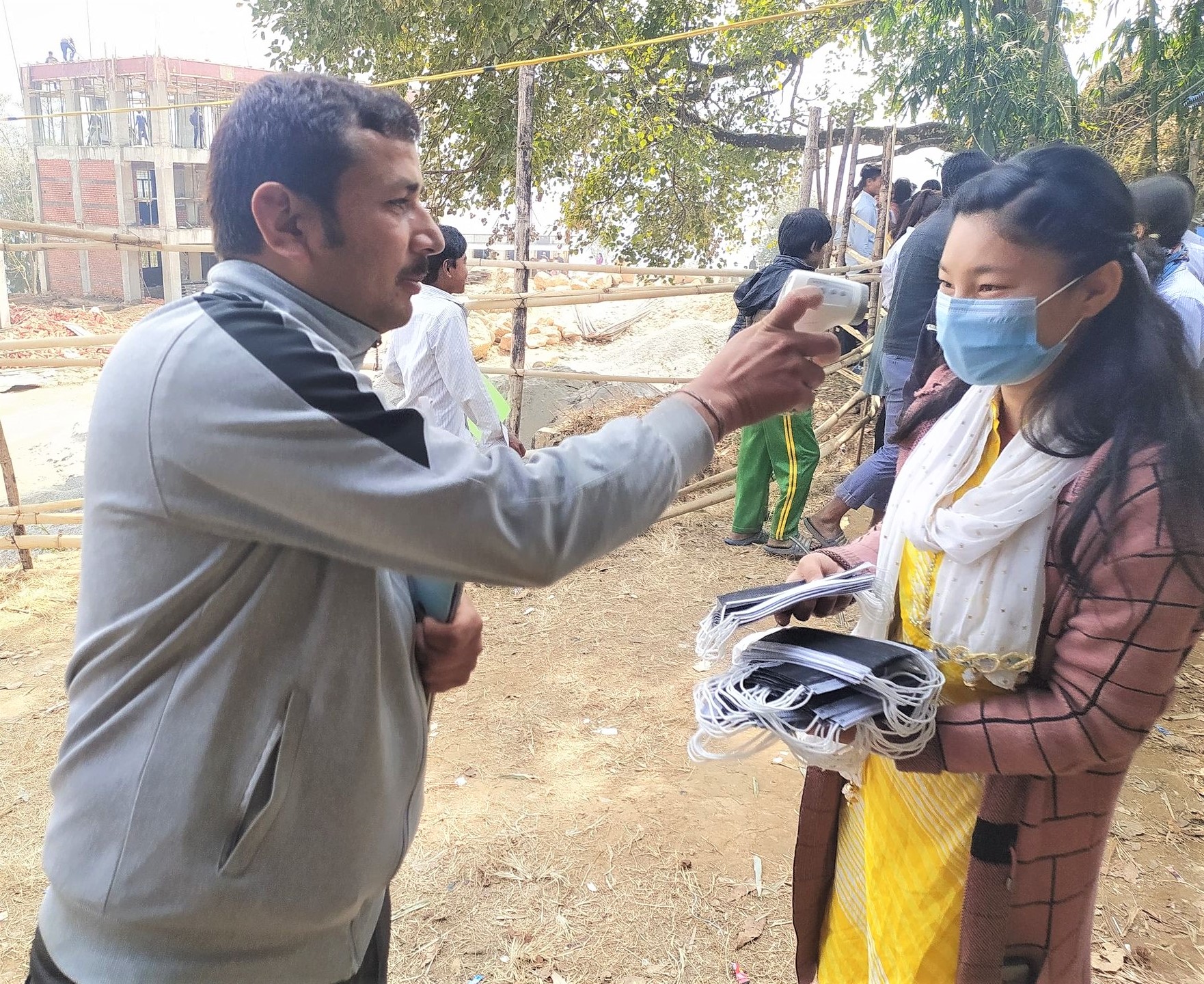 Covid-19 Awareness Plus Covid-19 Preventive Materials Distribution Program At SKSS