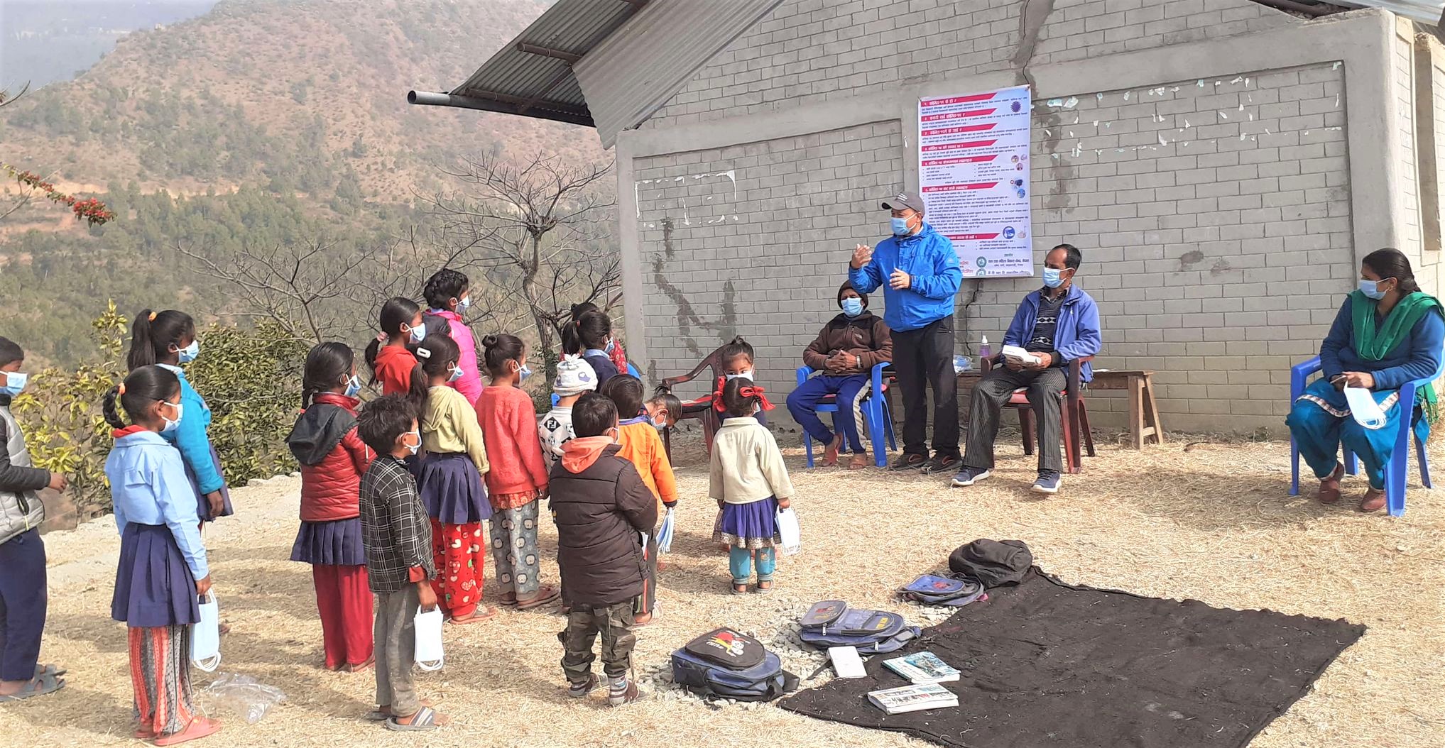 Covid-19 Preventive Materials Distribution at  Ochhara Kattike, Chaurideurali-6