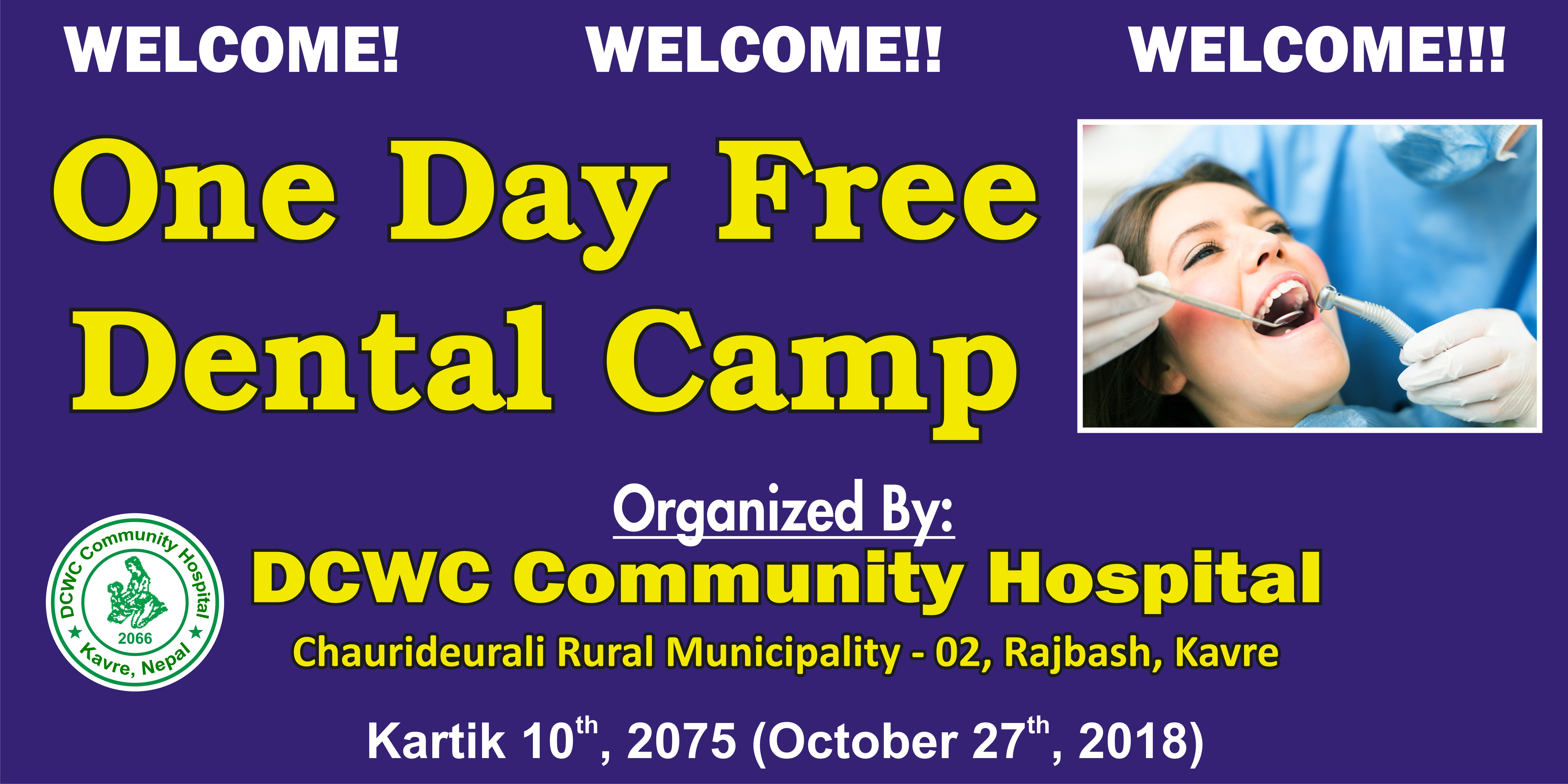 One Day Free Dental Camp @ Rajbash, Chaurideurali-2, Kavre
