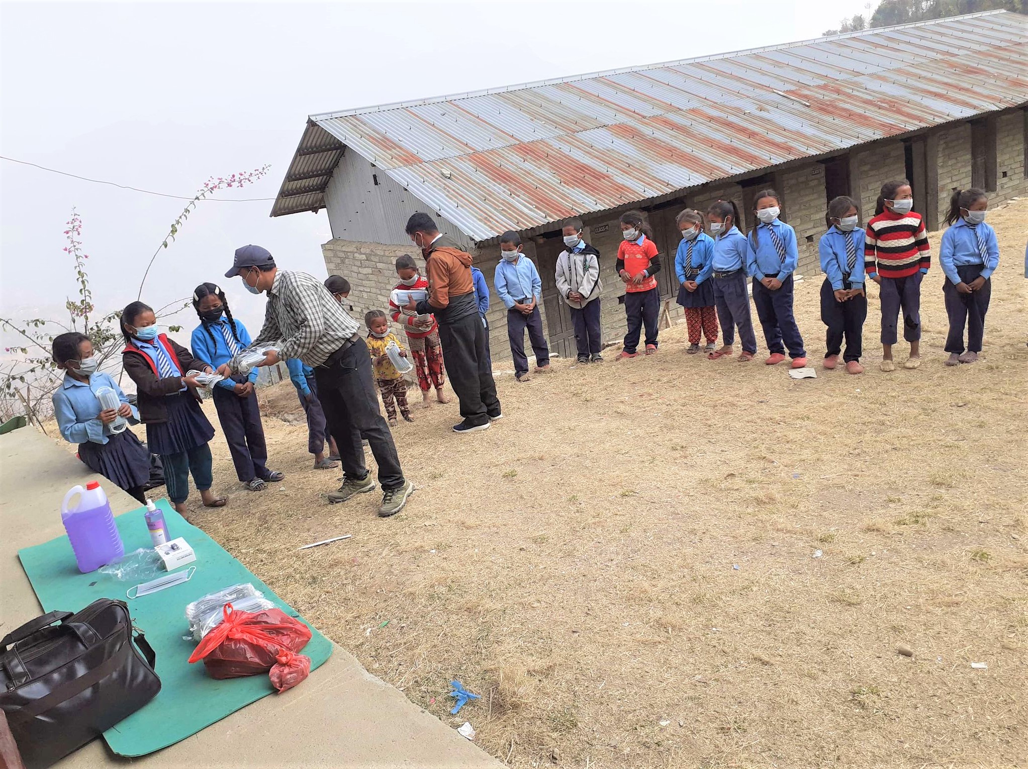 Covid-19 Awareness Plus Covid-19 Preventive Materials Distribution Program At SBHSS, Chaurideurali: 48